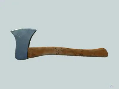  Wooden Axe 3D model
