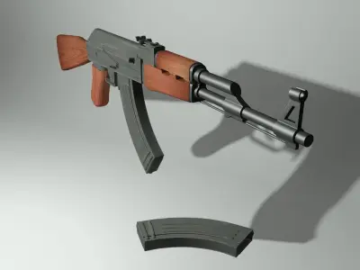 Ak-47 rifle 3D model order