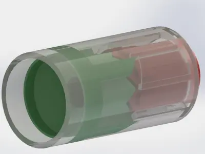 clicking pen mechanism 3D model