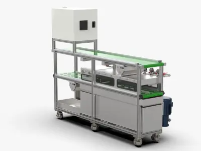 Automatic Hardware Cleaning and Conveying Machine 3D model
