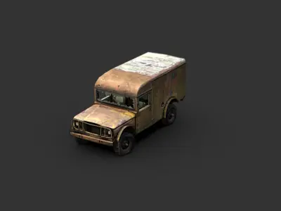 3D Military Ambulance 3D model