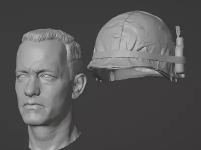 Forrest Gump Head - Tom Hanks 3D print model
