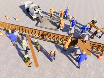 construction of canals-canals-tunnels-drainage roads 3D print model