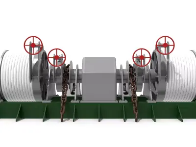 Windlass Anchor Winch 3D model