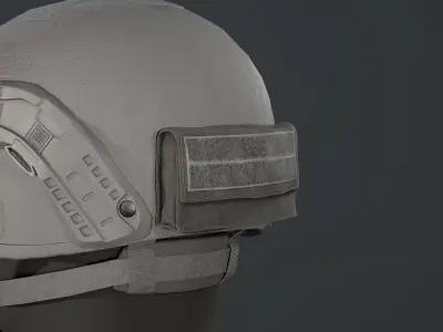 Helmet pouch Low-poly 3D model