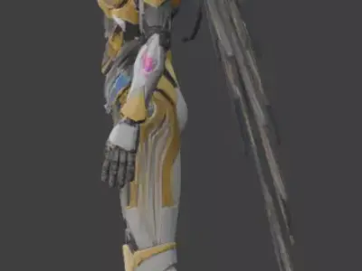 Cybernetic Isis Goddess 3D Model Analysis 3D model