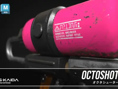 Prop - Weapon - Octoshot 3D model