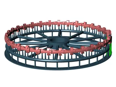 4 mm Top Selling Jesus Cross 3D Ready to Print Bracelet spiral  3D print model