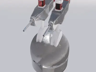 Scifi turret model 3D model