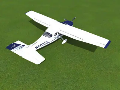 Cessna T-206 Stationair Free 3D model