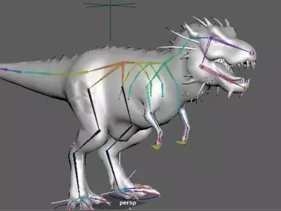 Model 3d dinosaurio maya free Free 3D model
