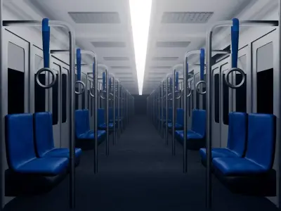 subway train from the inside locatiaon for all 3D model