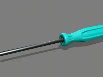 screwdriver Low-poly 3D model 28