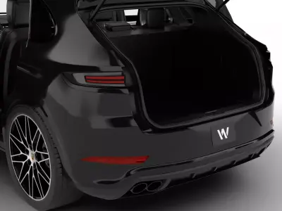 Porsche Cayenne S E-Hybrid Black Edition HQ 2025 3d model 3D model