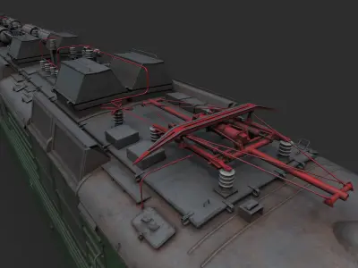 Soviet Electric Locomotive VL80T - 2021 Low-poly 3D model