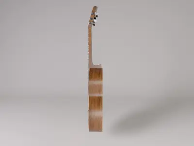 Guitare with signature  3D model
