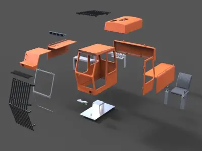 Excavator Body Atlas 3D print model