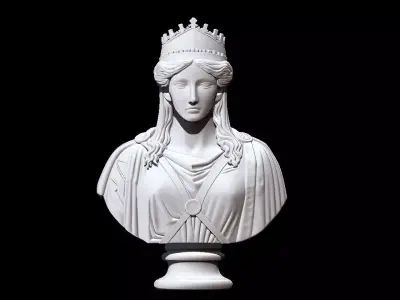 Queen Zenobia Bust 3D print model