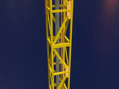 Tower Crane Low-poly 3D model purchase