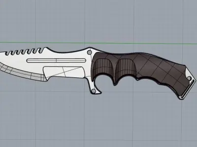 TACTIC KNIFE 3D model