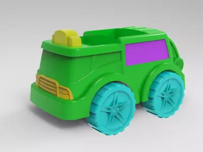Recycle truck 3D model