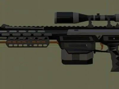 DSR 50         BLACK OPS 2 INSPIRED  Low-poly 3D model