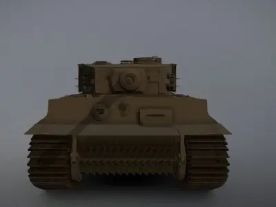 Tiger H1 Tank Low-poly 3D model purchase
