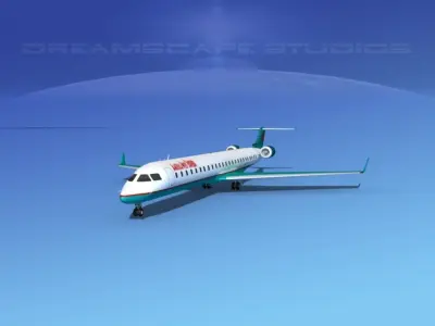 Bombardier CRJ1000 America West 3D model