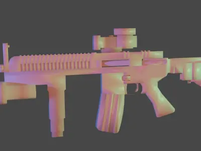 Military operation weapon 3D model