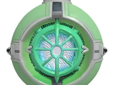 Futuristic Plasma Grenade 8K 3D model