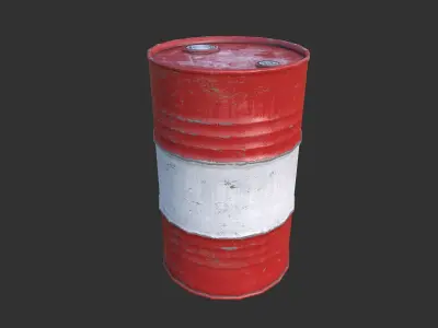 Oil Barrels Low-poly 3D model buy