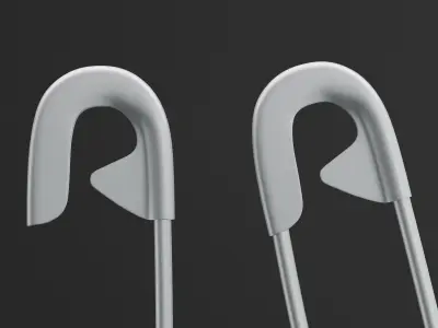 Safety Pin 3D model 3D model