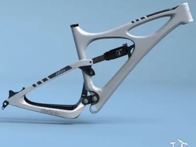 Bike Frame Mojo HD White 3D model