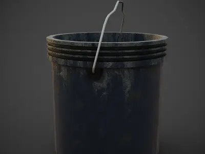 bucket Free low-poly 3D model purchase