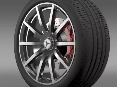 AMG Mercedes Benz S 63 wheel 3D model