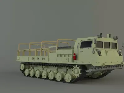 MT-T military vehicle 3D model