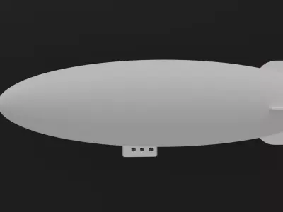 Blimp Airship 3D model 3D model