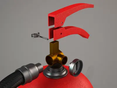 Fire Extinguisher 3D model 9