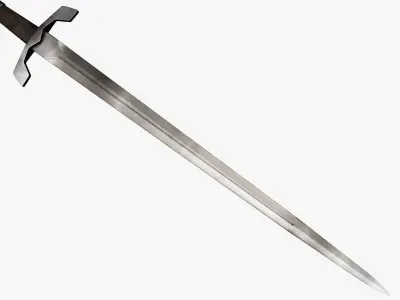 Medieval weapons Low-poly 3D model 6