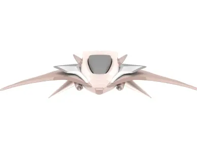 Spaceship for fight 3D model