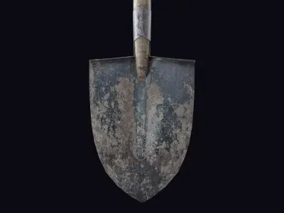 Shovel Realistic Free low-poly 3D model