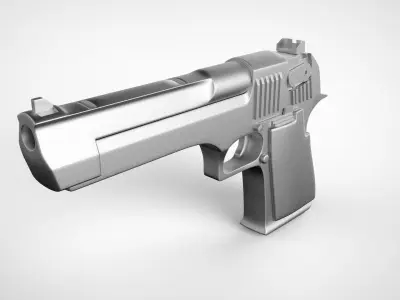 Desert Eagle 44 Pistol Low-poly 3D model