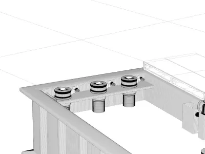 industrial bathroom 3D model