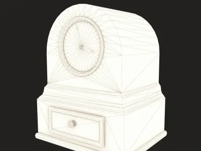 Antique Clock Low-poly 3D model shop