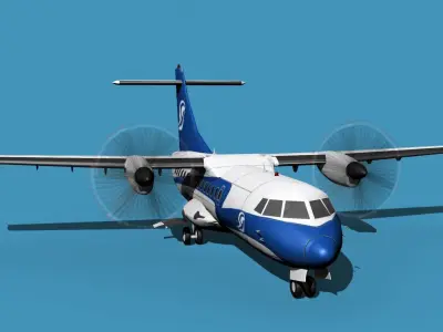 ATR-42-320 Aerogaviota 3D model