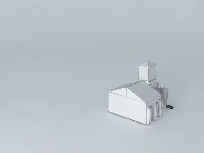Church in Saint Vincent Free 3D model