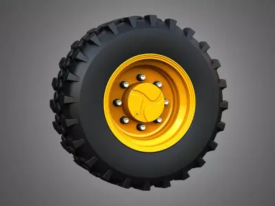 Loader Wheel and Tire 3D model