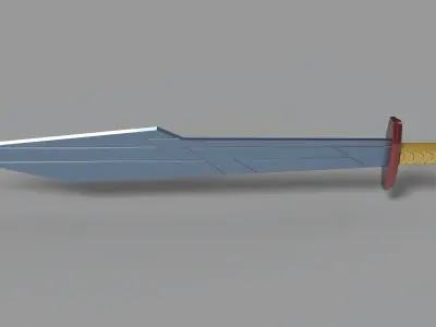Thors second sword from Thor Ragnarok 3D model