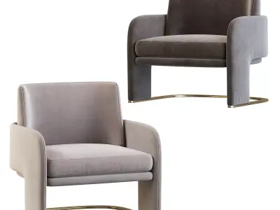 ODISSEIA  Armchair By DOOQ 3D model