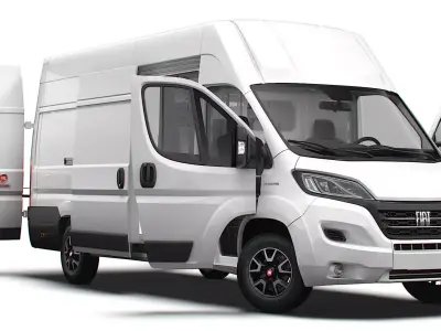 Fiat Ducato Van L4H3 HQ Interior 2023 3D model